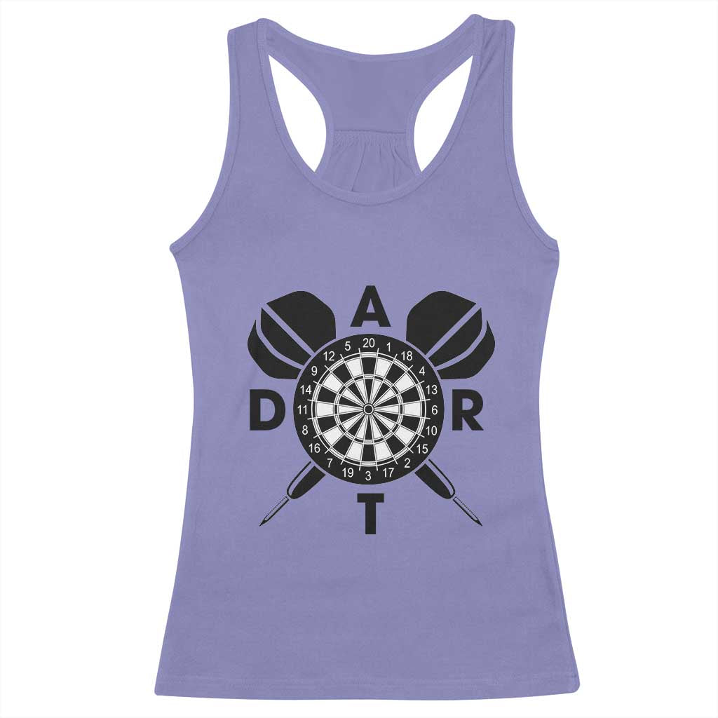 Vintage Dartboard Gift Idea For Dart Lover Racerback Tank Top TS12 Violet Print Your Wear