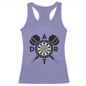 Vintage Dartboard Gift Idea For Dart Lover Racerback Tank Top TS12 Violet Print Your Wear