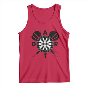 Vintage Dartboard Gift Idea For Dart Lover Tank Top TS12 Red Print Your Wear