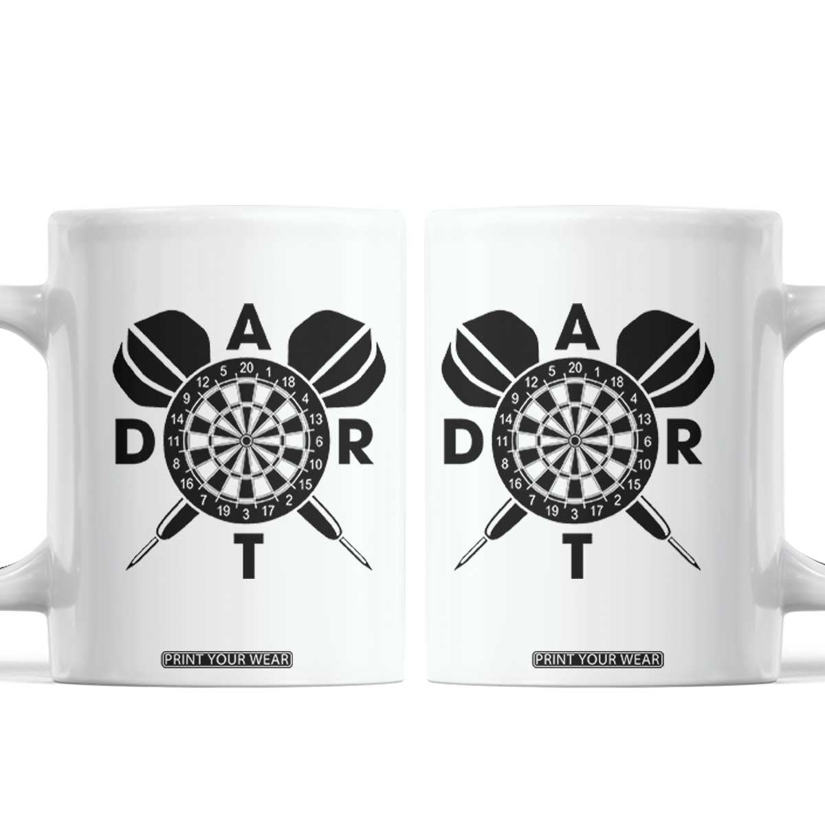 Vintage Dartboard Gift Idea For Dart Lover Coffee Mug TS12 White Print Your Wear