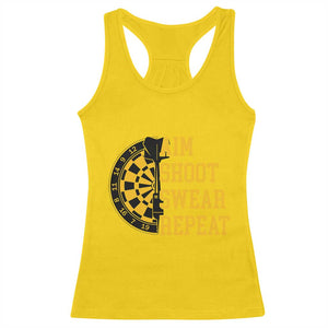 Funny Darts Retro Vintage Racerback Tank Top Aim Shoot Swear Repeat Dartist Gift TS12 Daisy Print Your Wear