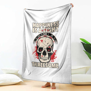 Happiness Is a Tight Threesome Throw Blanket Gothic Dart Player Gift TS12 Print Your Wear