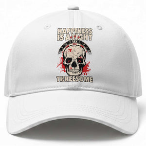 Happiness Is a Tight Threesome Baseball Cap Gothic Dart Player Gift TS12 Print Your Wear