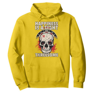Happiness Is a Tight Threesome Hoodie Gothic Dart Player Gift TS12 Daisy Print Your Wear
