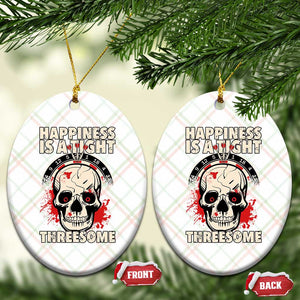 Happiness Is a Tight Threesome Ceramic Ornament Gothic Dart Player Gift TS12 Print Your Wear