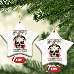 Happiness Is a Tight Threesome Ceramic Ornament Gothic Dart Player Gift TS12 Print Your Wear