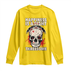 Happiness Is a Tight Threesome Long Sleeve Shirt Gothic Dart Player Gift TS12 Daisy Print Your Wear