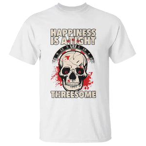 Happiness Is a Tight Threesome T Shirt Gothic Dart Player Gift TS12 White Print Your Wear