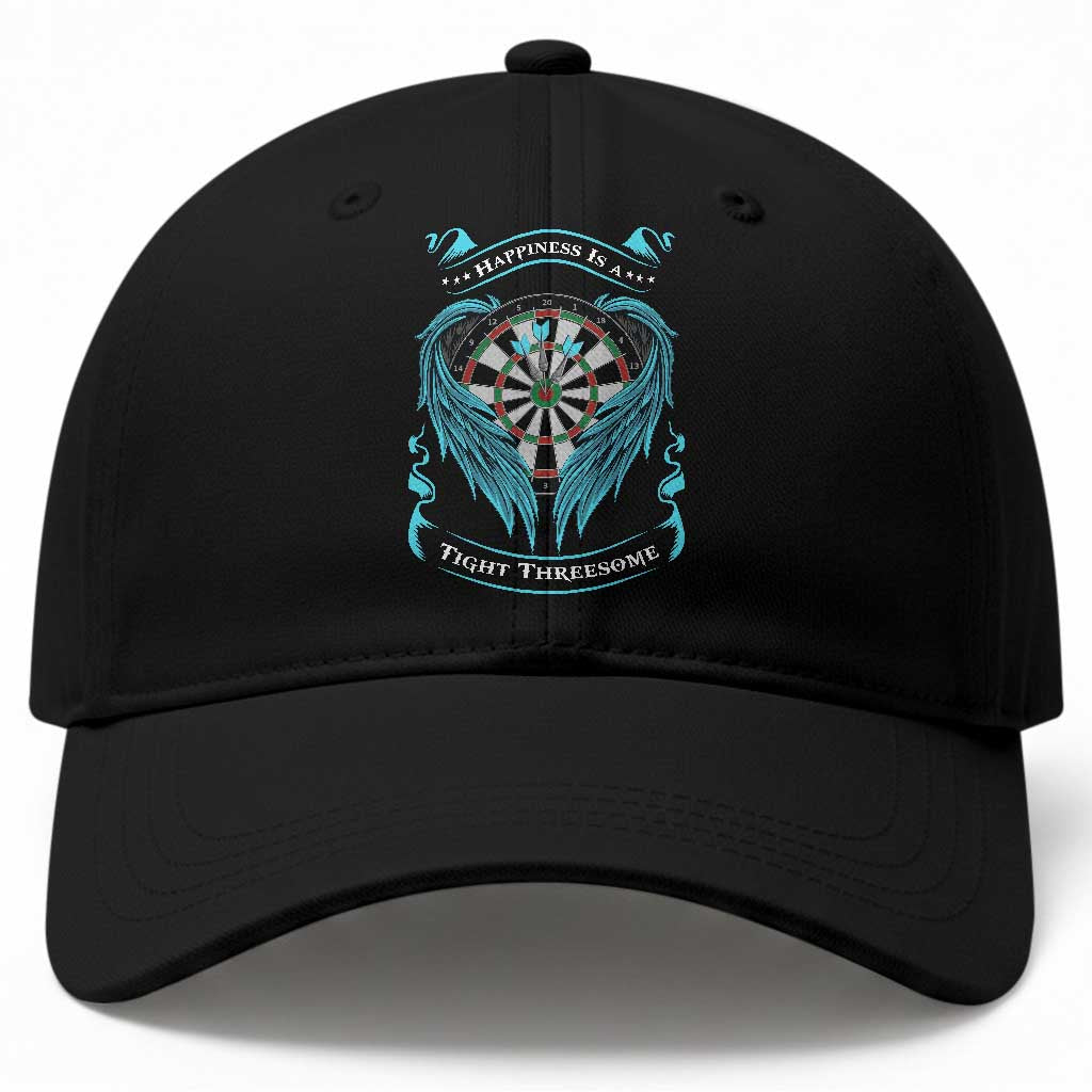Dart Player Sport Baseball Cap Darts Happiness Is A Tight Threesome TS12 Print Your Wear