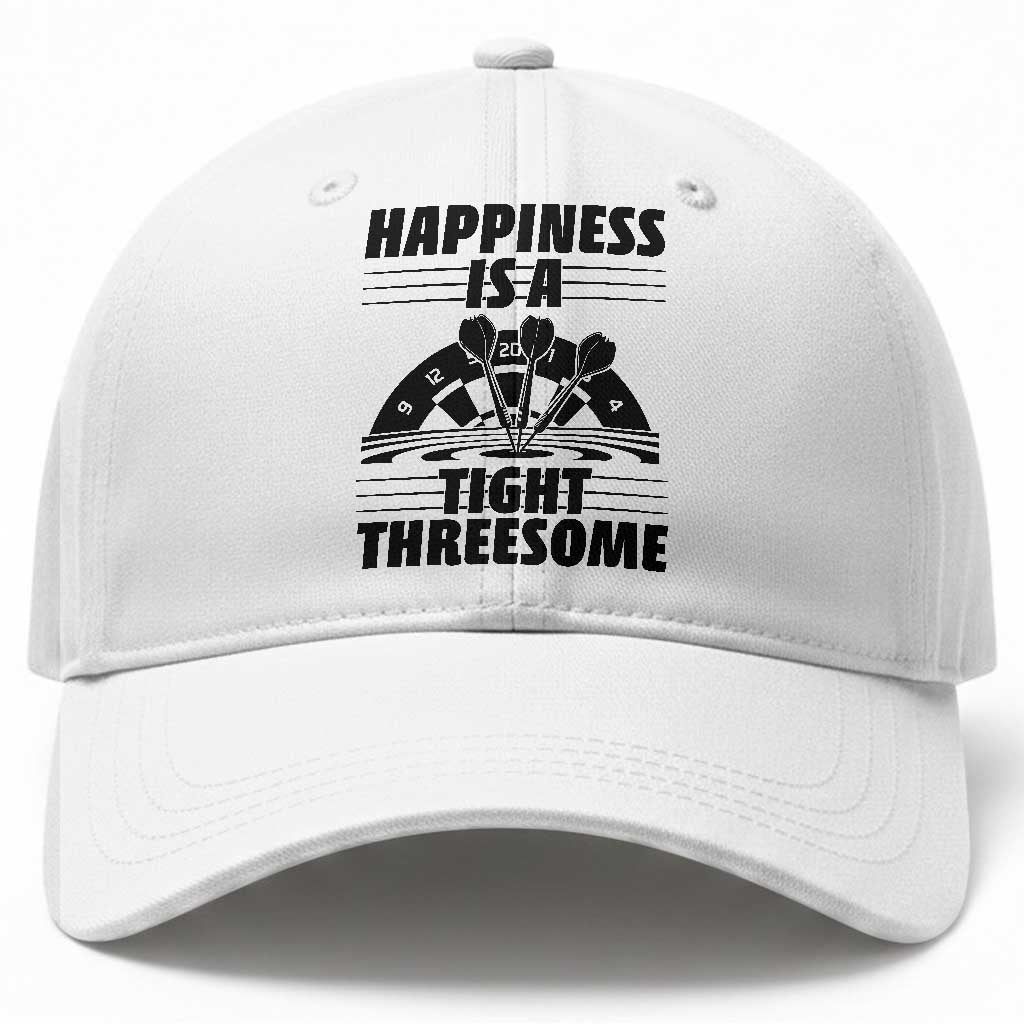 Dirty Joke Darts Gift Baseball Cap Darts Happiness Is A Tight Threesome TS12 Print Your Wear