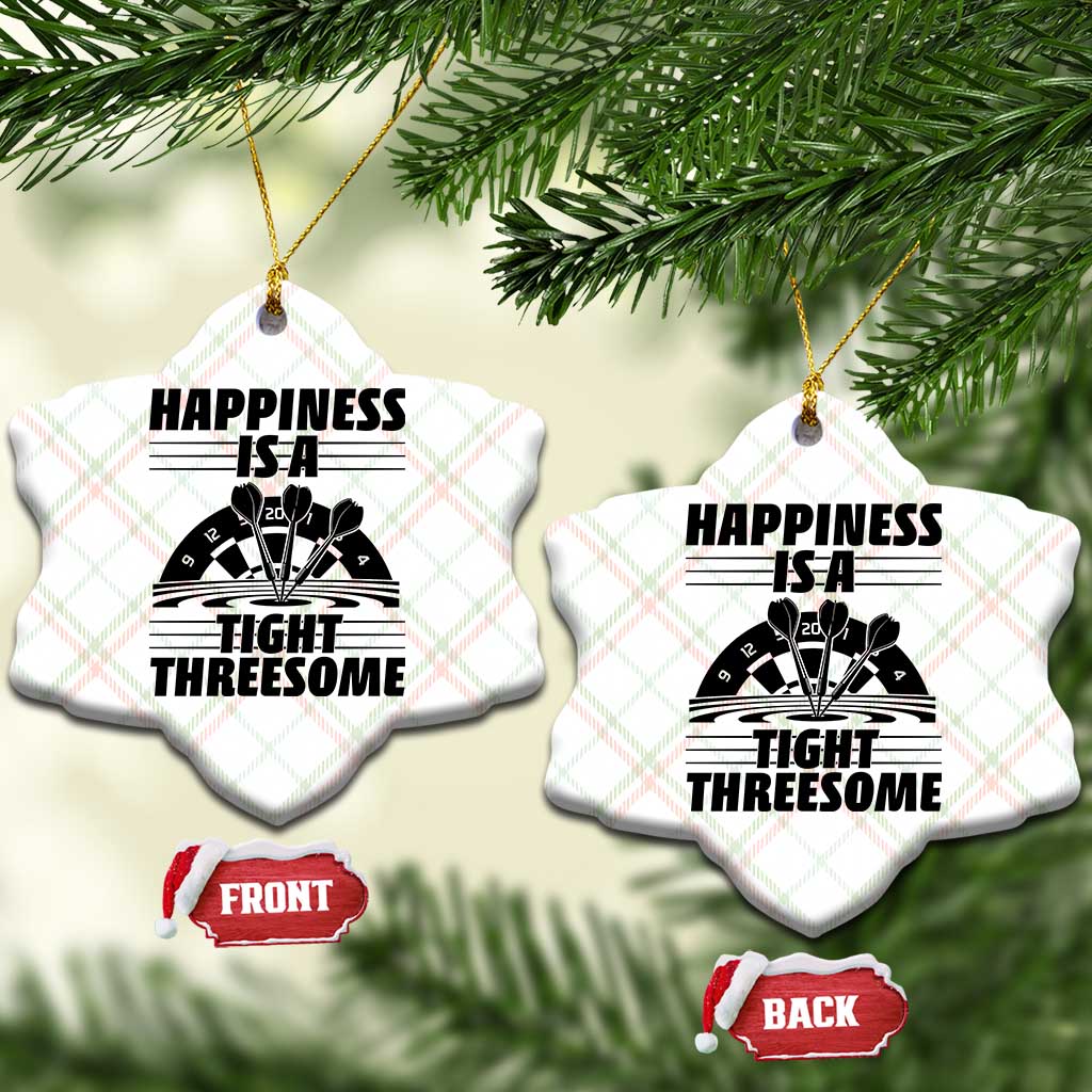 Dirty Joke Darts Gift Ceramic Ornament Darts Happiness Is A Tight Threesome TS12 Print Your Wear