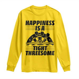 Dirty Joke Darts Gift Long Sleeve Shirt Darts Happiness Is A Tight Threesome TS12 Daisy Print Your Wear