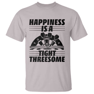 Dirty Joke Darts Gift T Shirt Darts Happiness Is A Tight Threesome TS12 Ice Gray Print Your Wear