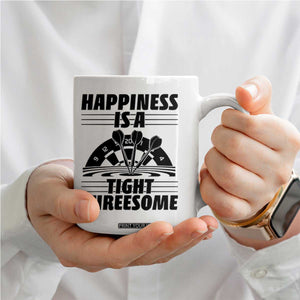 Dirty Joke Darts Gift Coffee Mug Darts Happiness Is A Tight Threesome TS12 Print Your Wear