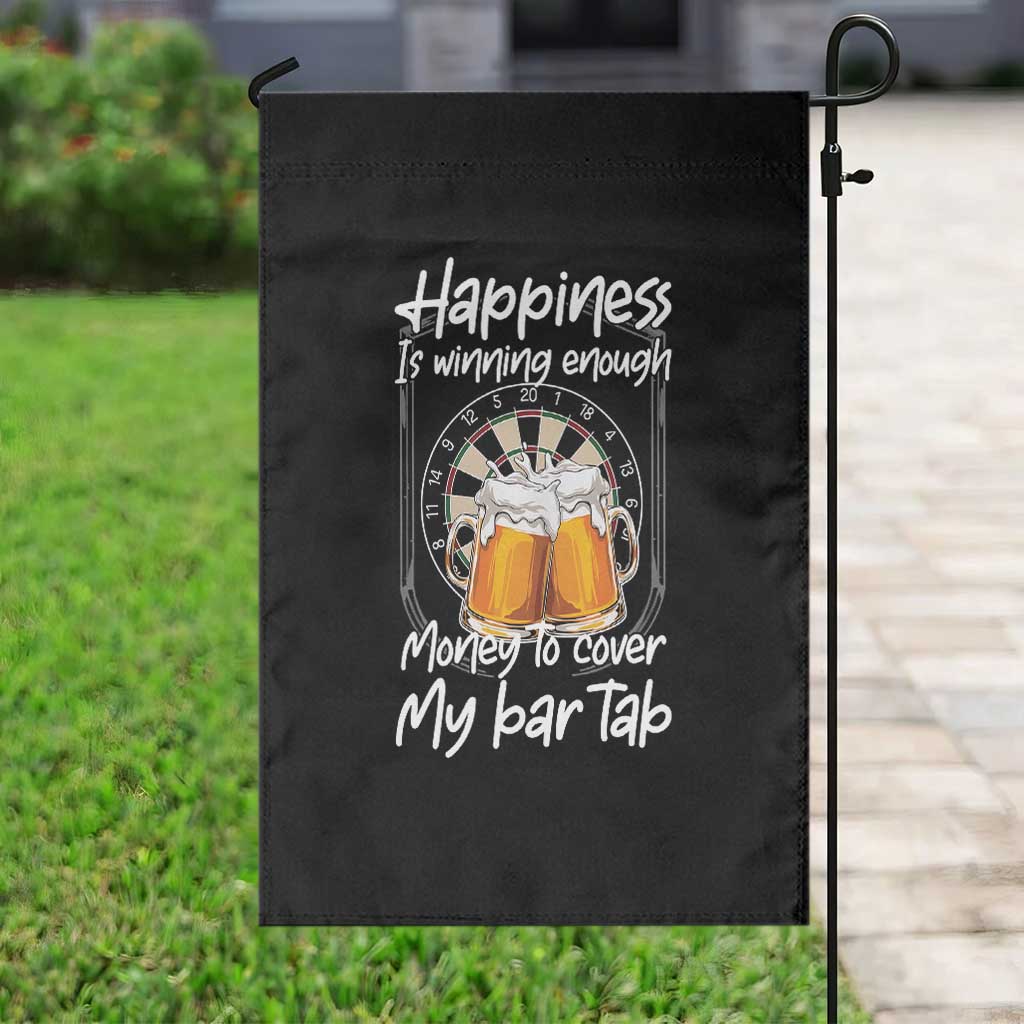 Bar Tab Darts Player Gift Garden Flag Winning Money To Cover My Bar Tab TS12 Print Your Wear