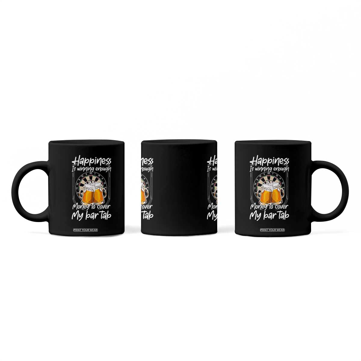 Bar Tab Darts Player Gift Coffee Mug Winning Money To Cover My Bar Tab TS12 Print Your Wear