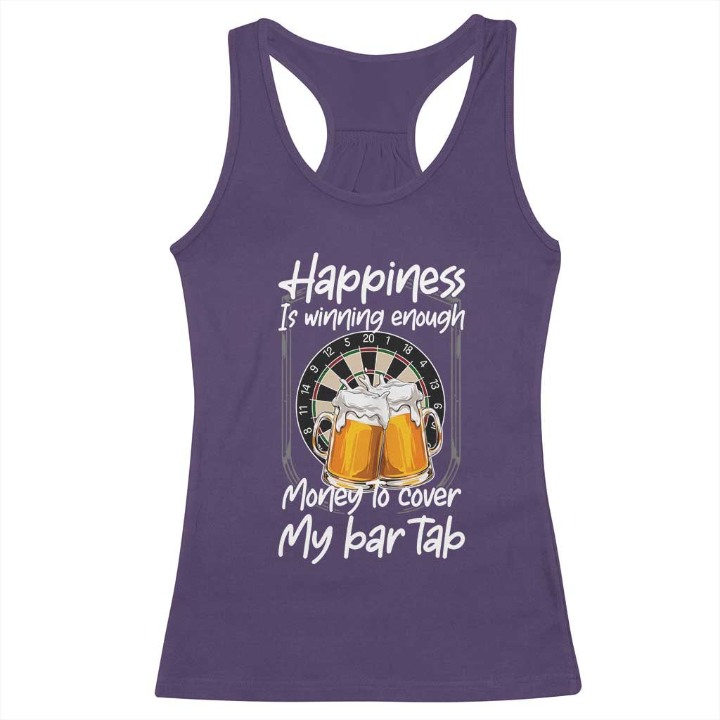 Bar Tab Darts Player Gift Racerback Tank Top Winning Money To Cover My Bar Tab TS12 Purple Print Your Wear