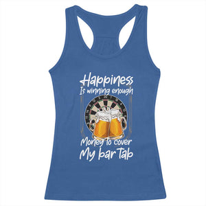 Bar Tab Darts Player Gift Racerback Tank Top Winning Money To Cover My Bar Tab TS12 Royal Blue Print Your Wear