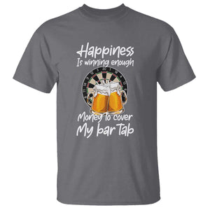 Bar Tab Darts Player Gift T Shirt Winning Money To Cover My Bar Tab TS12 Charcoal Print Your Wear