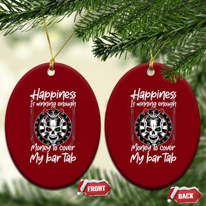 Darts Lover Drinking Game Ceramic Ornament Winning Money To Cover My Bar Tab TS12 Print Your Wear