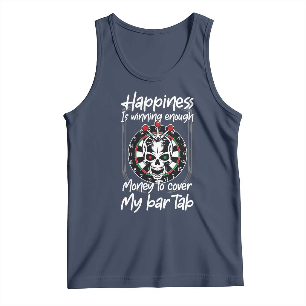 Darts Lover Drinking Game Tank Top Winning Money To Cover My Bar Tab TS12 Navy Print Your Wear