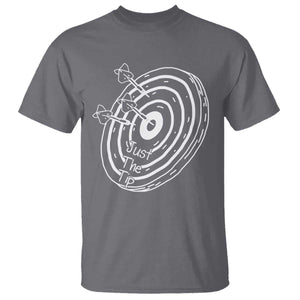 Funny Dirty Humor Dart Player T Shirt Just The Tip TS12 Charcoal Print Your Wear