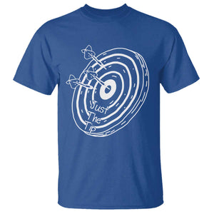 Funny Dirty Humor Dart Player T Shirt Just The Tip TS12 Royal Blue Print Your Wear