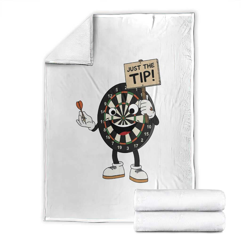 Just The Tip Quote Throw Blanket Dirty Humor Dartist Gift TS12 White Print Your Wear