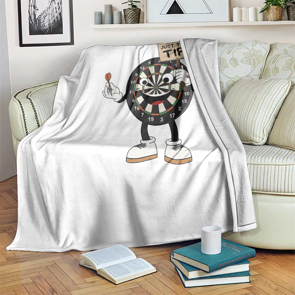 Just The Tip Quote Throw Blanket Dirty Humor Dartist Gift TS12 Print Your Wear