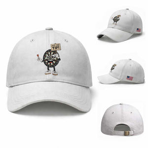 Just The Tip Quote Baseball Cap Dirty Humor Dartist Gift TS12 Baseball Cap Universal Fit White Print Your Wear