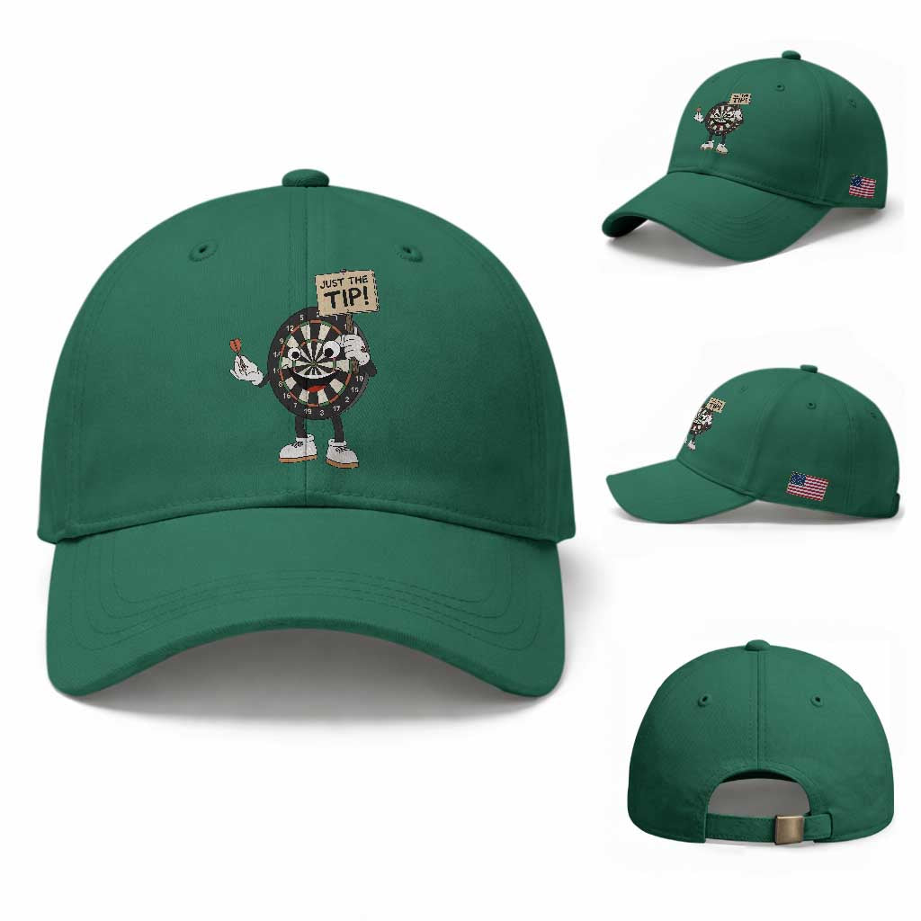 Just The Tip Quote Baseball Cap Dirty Humor Dartist Gift TS12 Baseball Cap Universal Fit Irish Green Print Your Wear