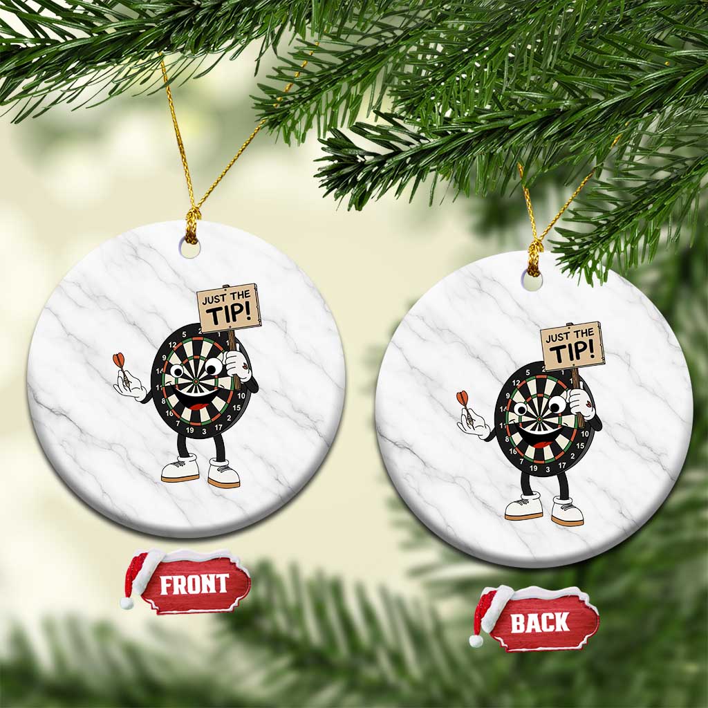 Just The Tip Quote Ceramic Ornament Dirty Humor Dartist Gift TS12 1pc White Marble Print Your Wear