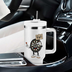 Just The Tip Quote Tumbler With Handle Dirty Humor Dartist Gift TS12 Print Your Wear