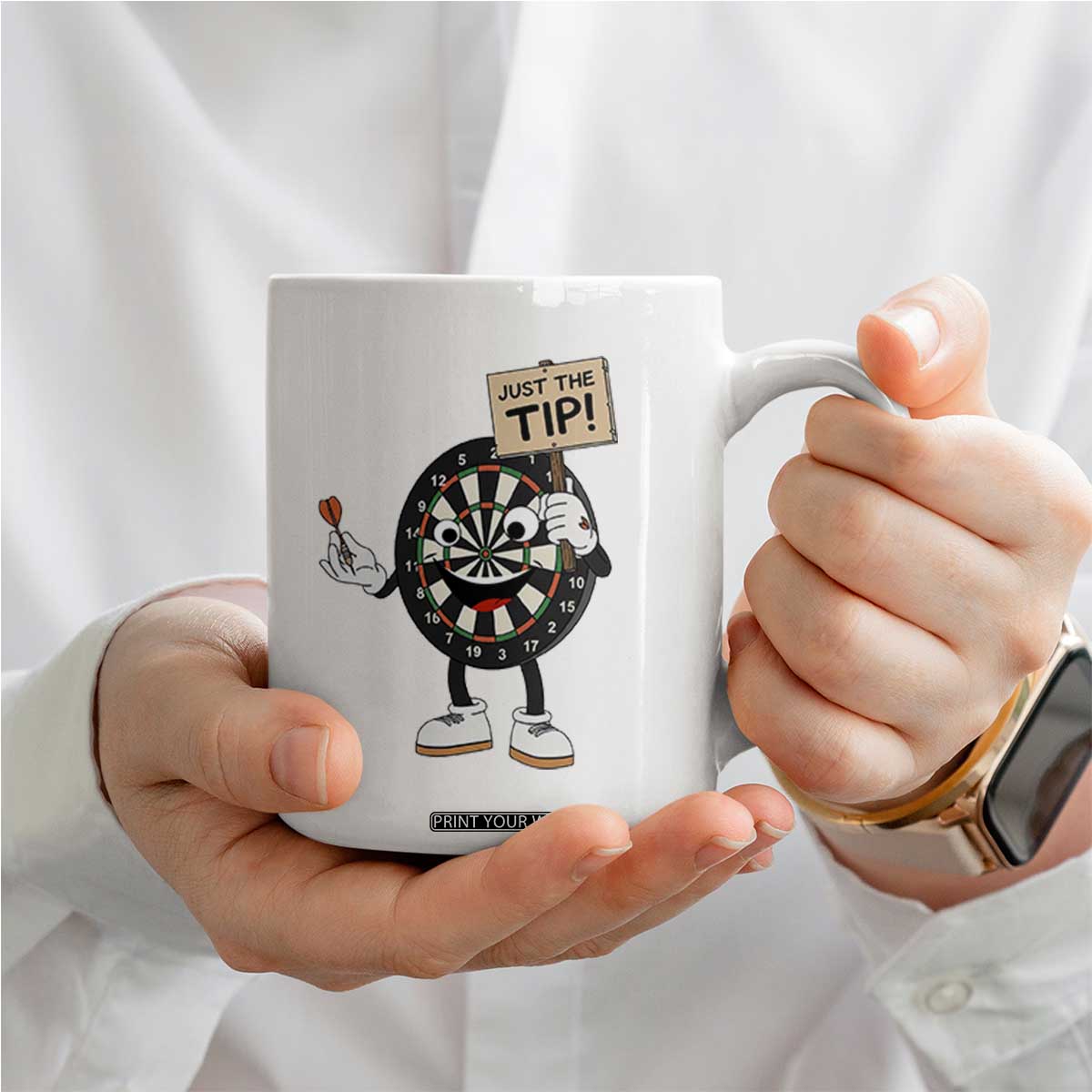 Just The Tip Quote Coffee Mug Dirty Humor Dartist Gift TS12 Print Your Wear