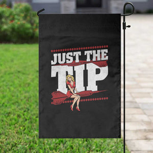 Funny Darts Player Gift Garden Flag Just The Tip TS12 Print Your Wear
