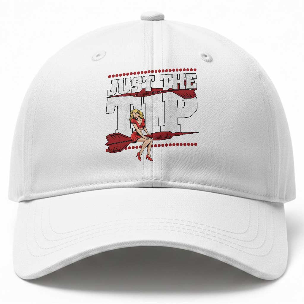 Funny Darts Player Gift Baseball Cap Just The Tip TS12 Print Your Wear