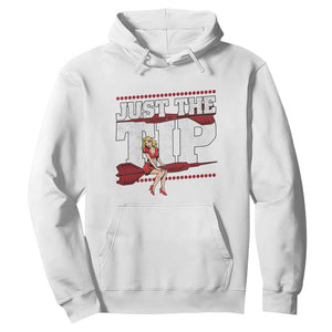 Funny Darts Player Gift Hoodie Just The Tip TS12 White Print Your Wear