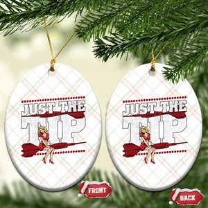 Funny Darts Player Gift Ceramic Ornament Just The Tip TS12 Print Your Wear