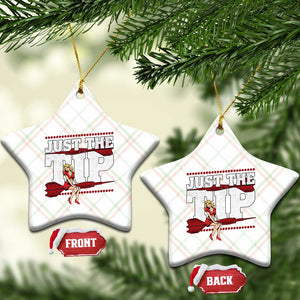 Funny Darts Player Gift Ceramic Ornament Just The Tip TS12 Print Your Wear