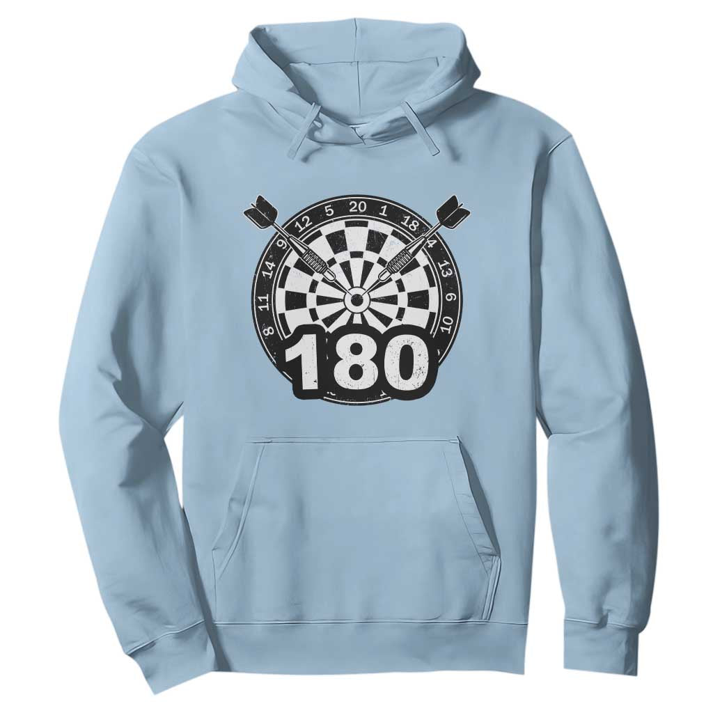 Funny Darts Max 180 Hoodie Dartist Darts Lover Gift TS12 Light Blue Print Your Wear