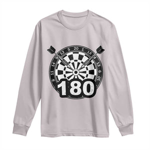 Funny Darts Max 180 Long Sleeve Shirt Dartist Darts Lover Gift TS12 Ice Gray Print Your Wear