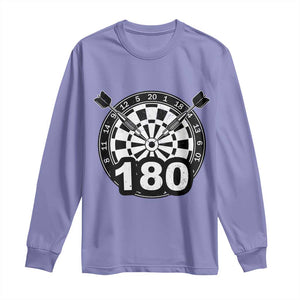 Funny Darts Max 180 Long Sleeve Shirt Dartist Darts Lover Gift TS12 Violet Print Your Wear