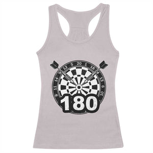 Funny Darts Max 180 Racerback Tank Top Dartist Darts Lover Gift TS12 Ice Gray Print Your Wear