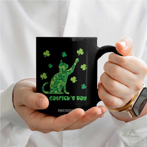 Funny St Catricks Day Coffee Mug Lucky Shamrock Cat Saint Pattys TS12 Print Your Wear