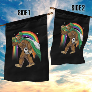 Funny Bigfoot Drinking Beer Garden Flag St Patricks Day Soccer Lover TS12 Print Your Wear
