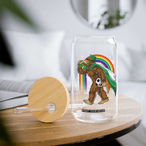 Funny Bigfoot Drinking Beer Glass Can St Patricks Day Soccer Lover TS12 Print Your Wear