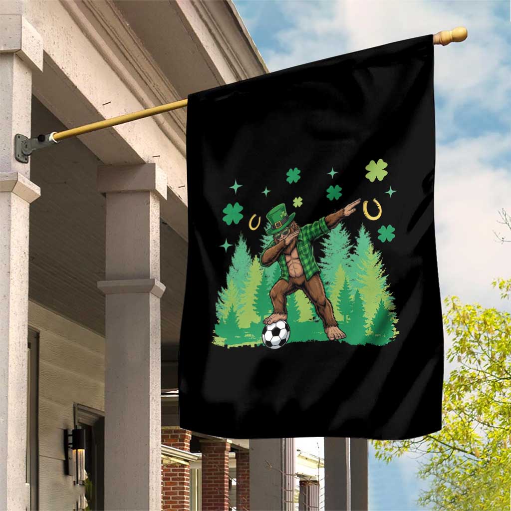 Lucky Sasquatch Soccer Player Garden Flag Funny St Patricks Day Gift TS12 Print Your Wear
