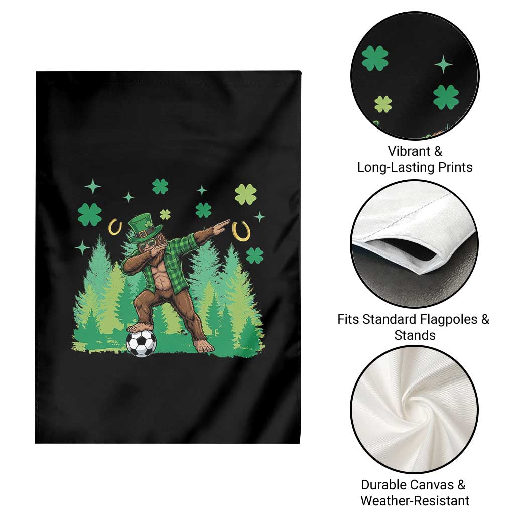 Lucky Sasquatch Soccer Player Garden Flag Funny St Patricks Day Gift TS12 Print Your Wear
