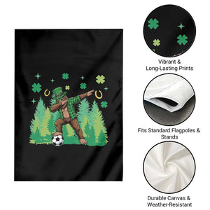 Lucky Sasquatch Soccer Player Garden Flag Funny St Patricks Day Gift TS12 Print Your Wear
