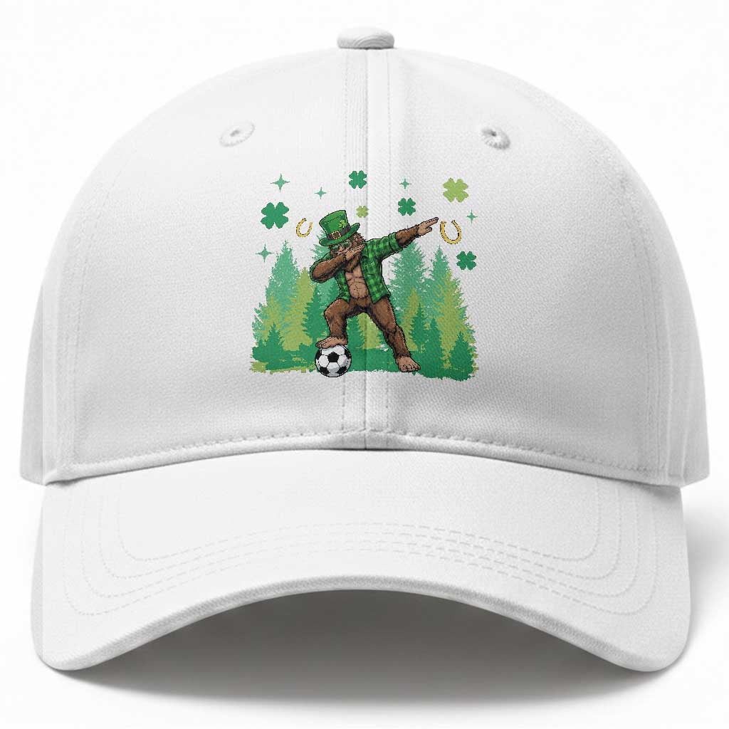 Lucky Sasquatch Soccer Player Baseball Cap Funny St Patricks Day Gift TS12 Print Your Wear
